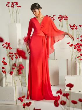 Higar Novias - Couture Abendmode extravagante Ballmode rotes Ballkleid Ballrobe - Hänsel & Gretel
