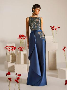 Higar Novias - Couture Abendmode extravagante Ballmode blaues Ballkleid Ballrobe - Hänsel & Gretel