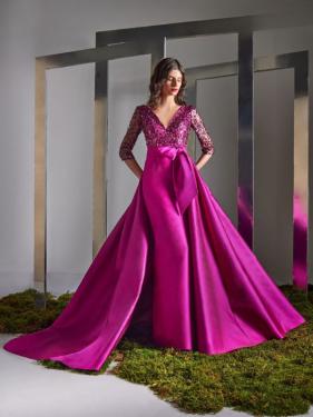 Higar Novias - Couture Abendmode extravagante Ballmode Pinkes Ballkleid Ballrobe - Hänsel & Gretel