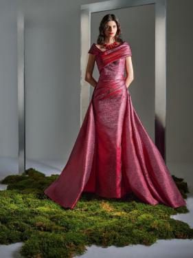 Higar Novias - Couture Abendmode extravagante Ballmode rotes Ballkleid Ballrobe - Hänsel & Gretel