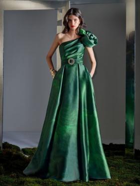 Higar Novias - Couture Abendmode extravagante Ballmode grünes Ballkleid Ballrobe - Hänsel & Gretel