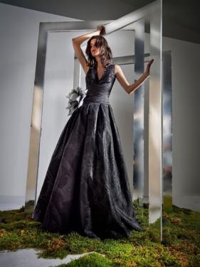 Higar Novias - Couture Abendmode extravagante Ballmode schwarzes Ballkleid Ballrobe - Hänsel & Gretel