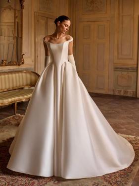 Alberto Palatchi - Princess Cleanchic Brautkleid, Schleppe, Off Shoulder Träger - Hänsel & Gretel