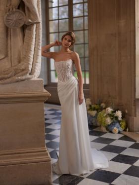 Dama Couture - enges Brautkleid, Corsage, Glitzer-Applikationen, Perlen, Cleanchic Rock - Hänsel & Gretel