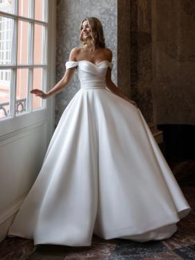 Diane Legrand - A-Linien Cleanchic Brautkleid, Corsagentop, Off Shoulder Träger, voluminöser Rock - Hänsel & Gretel