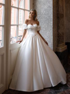 Diane Legrand - A-Linien Cleanchic Brautkleid, Corsagentop, Off Shoulder Träger, voluminöser Rock - Hänsel & Gretel