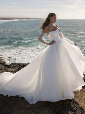 Diane Legrand - Princess Cleanchic Brautkleid, Corsagetop, weiter Rock Schleppe - Hänsel & Gretel