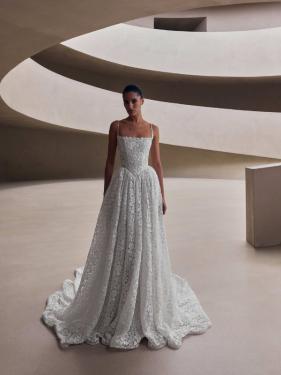 Milla Nova - A-linien Brautkleid, Corsagentop, Schleppe, Spitze - Hänsel & Gretel